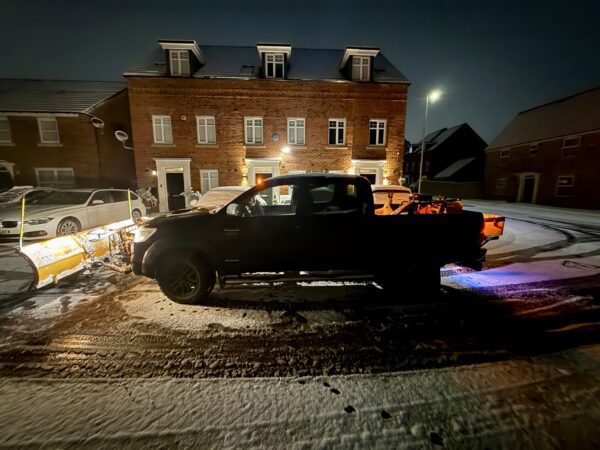 Toyota Hilux Fitted with Winter Gritting Spreader – Gritting in Bradford