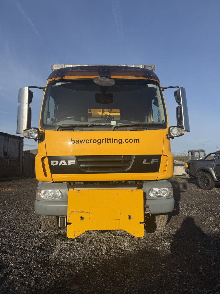 Road Gritting Bradford – Bawcro Winter Maintenance Truck - Bawcro Snow & Gritting Services Ltd Bawcro Road Gritting Truck in Bradford Ready for Winter Maintenance and Snow Clearance Operations Across West Yorkshire.